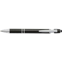 Aluminium Metal Ball Pen & Touch Screen Stylus In Black