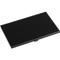 Aluminium Metal Pocket Business Card Holder In Black