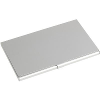 Aluminium Metal Pocket Business Card Holder In Silver