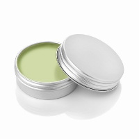 Apple Lip Balm In Aluminium Metal Tin In Green