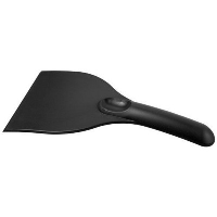 Artur Curve Plastic Ice Scraper In Black Solid