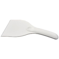 Artur Curve Plastic Ice Scraper In White Solid