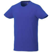 Balfour Short Sleeve Mens Organic T-Shirt In Blue
