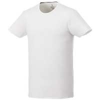 Balfour Short Sleeve Mens Organic T-Shirt In White Solid