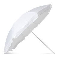 Beach Umbrella With Pouch In White