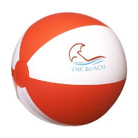 Beachball 28 Cm In White-Red