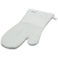 Belfast Cotton With Silicon Oven Mitt In Pale Grey