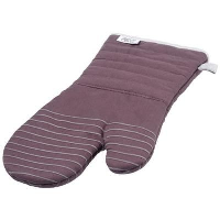 Belfast Cotton With Silicon Oven Mitt In Plum