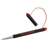 Belt Pen-Bkrd In Black Solid-Red