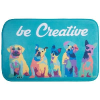 Bentry Flannel Surface Sublimation Bath Mat With Custom Graphic