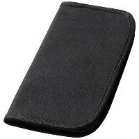 Bilbao Travel Wallet In Black Solid