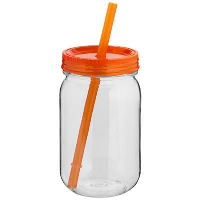 Binx Mason Jar In Orange