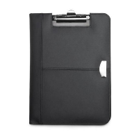 Bonded Leather Conference Folder In Black