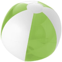 Bondi Solid-Transparent Beach Ball In Lime-White Solid