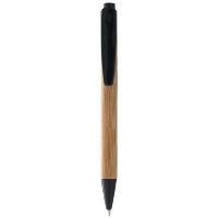 Borneo Ball Pen In Natural-Black Solid