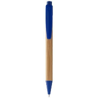 Borneo Ball Pen In Natural-Royal Blue