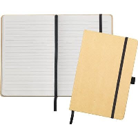 Broadstairs A5 Kraft Paper Notebook In Natural & Black