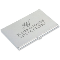 Business Card Holder In Silver