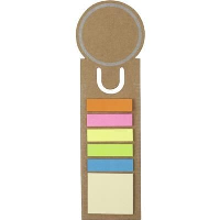 Card Bookmark & Index Tape Flag Marker Set In Brown