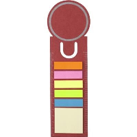 Card Bookmark & Index Tape Flag Marker Set In Red