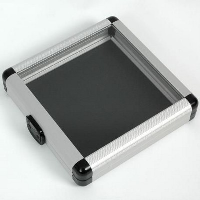 Cd Holder Case In Black With Clear Transparent Lid