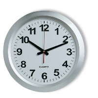 Champ Railway Station Clock In Silver