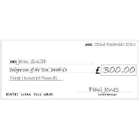 Charity Cheque