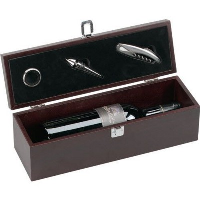 Chateau Wine Gift Set In Burgundy