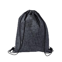 Checker Non-Woven Sports Bag Black-Black