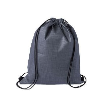 Checker Non-Woven Sports Bag Grey-Black