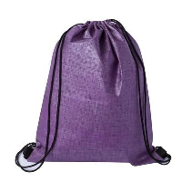 Checker Non-Woven Sports Bag Purple-Black