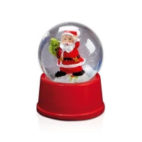 Christmas Sphere With Father Christmas Santa Figure