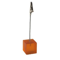 Clip Photo Memo Holder In Clear Transparent Orange