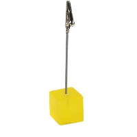 Clip Photo Memo Holder In Clear Transparent Yellow
