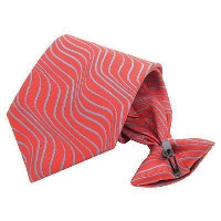 Clip-On Printed Silk Tie