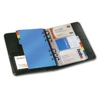 Collins Business Card Ringbinder In Black