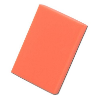Colourful Rectangular Eraser In Neon Fluorescent Orange