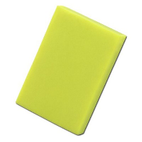 Colourful Rectangular Eraser In Neon Fluorescent Yellow