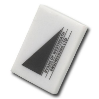 Colourful Rectangular Eraser In White