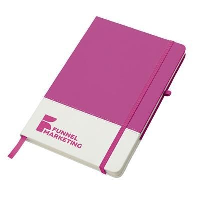 Colours Notebook-Pkwh In Pink-White Solid
