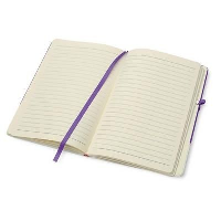 Colours Notebook-Ppwh In Purple-White Solid