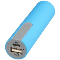 Compact Power Bank With 2200 Mah Battery, Packs Enough Power To Fully Charge Smartphone In Light Blu