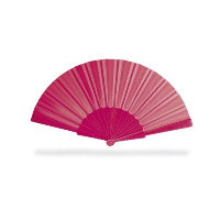 Concertina Hand Fan In Fuchsia Pink