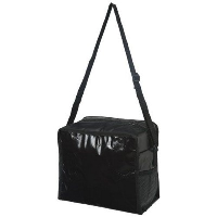 Cool Cube Lunch Cool Bag With Shoulder Strap In Black Solid