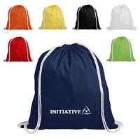 Cotton Backpack Rucksack Drawstring
