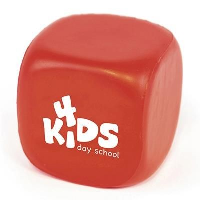 Cube Stress Toy In Red