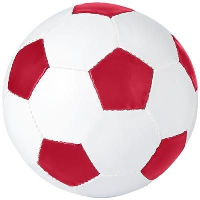 Curve Football In White Solid-Red