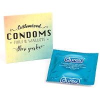 Customised Wallet With 1 Durex Condom