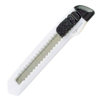 Cutter Knife With Removable Blade In White