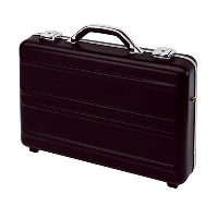Cyber Executive Attache Briefcase In Black Aluminium Metal